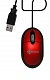 Мышь KREOLZ  MC01, оптическая, проводная,  USB, черная+красный металлик