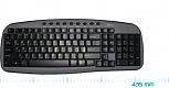 Клавиатура KREOLZ KM02U, USB,проводная , 9 дополнительных клавиш, цвет черно-серый