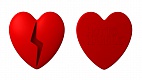 Силиконовая прихватка &quot;Разбитое сердце&quot; красная