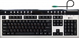 Клавиатура KREOLZ KM736 , PS/2  ,  SLIM , silver-black, glossy