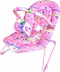 Кресло-шезлонг &quot;Розовый дельфин&quot; с режимом вибрации + 3 игрушки , 7 мелодий, 50*64*50 см